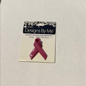 Pink Ribbon Accent Pendant